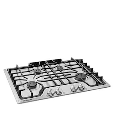 Gallery 30" Gas Cooktop with Continuous Dishwasher Safe Cast Iron Grates